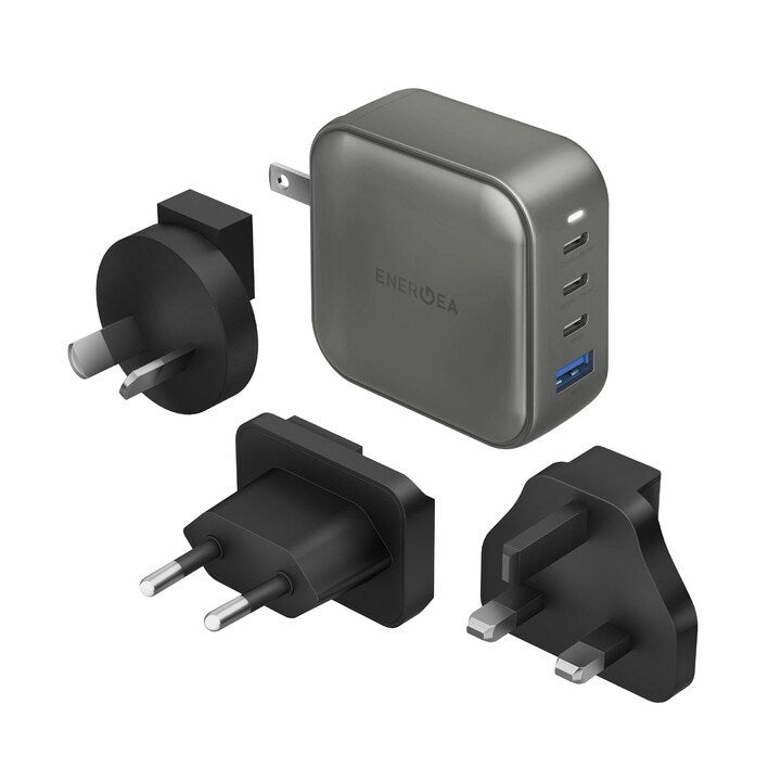 EOL ENERGEA TRAVELWORLD GAN100, 3C1A PD/PPS/QC3.0 WALL CHARGER,100W (US+UK+EU+AU)