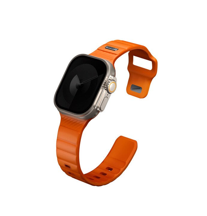 UNIQ STRIDE FKM RUBBER APPLE WATCH STRAP 49/45/44/42MM - VOLT ORANGE (VOLT ORANGE)