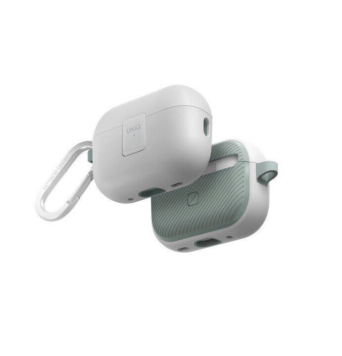 UNIQ CLYDE AIRPODS PRO 2ND GEN LOCK CASE - WHITE (DOVE WHITE /SOFT MINT)