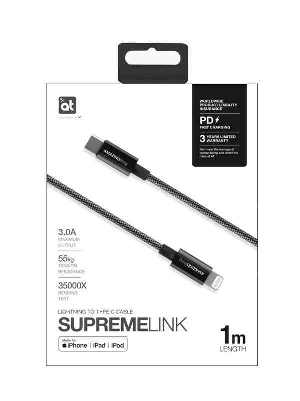 AMAZINGTHING SUPREMELINK LIGHTNING TO USB-C POWER MAX CABLE 1M